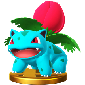 Ivysaur's trophy of Super Smash Bros. for 3DS/Super Smash Bros. for Wii U.