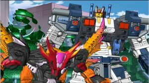 Scourge and Metroplex on Cybertron