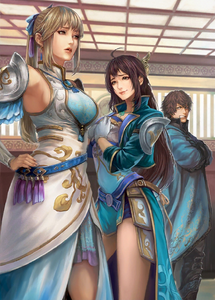 Dynasty Warriors Mobile portrait with Wang Yuanji and Xin Xianying.