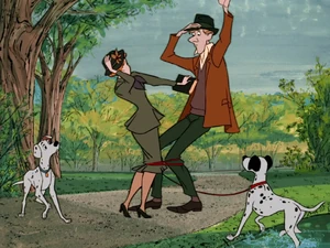 Perdita seeing Pongo had tied up Anita and Roger.