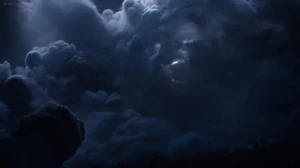 Mufasa's spirit encouraging Simba to return to the Pride Lands and reclaim his rightful place as king