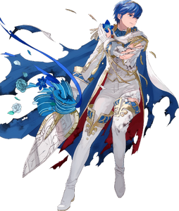 Marth: Altean Groom's injured portrait in Heroes