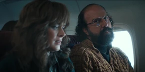 Joyce being told by Murray that she did the right thing by lying to the kids.