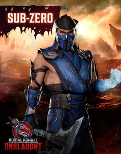 Sub-Zero in Mortal Kombat: Onslaught.