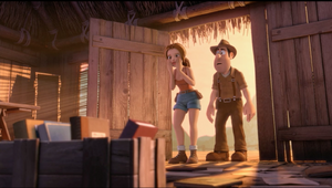 Tad and Sara find her father's cabin sabotaged by the mercenaries