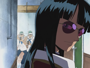 Nico Robin found out by Marines