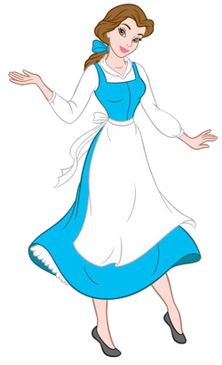 disney princess belle blue dress