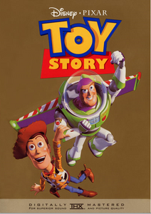 Buzz and Woody on the original DVD of Toy Story. This is Buzz's first appearance on a DVD cover