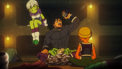 Broly trying to drink water