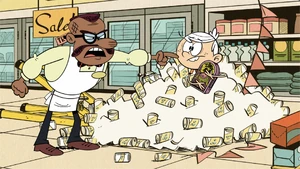 Lincoln Loud was framed by his sisters for wrecking the display at Super Mart, for which he didn’t do (It was actually his sisters' fault, not Lincoln).