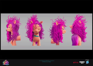 Sunny frizzy mane concept art by Lea Dabssi
