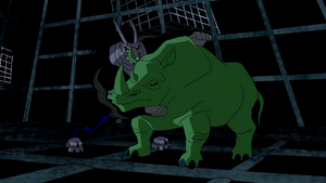 Beast Boy as A Rhinoceros