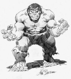 Hulk sketch by John Buscema