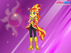 Sunset Shimmer in her Crystal Guardian form.