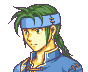 Guy's portrait from Fire Emblem: The Blazing Blade.