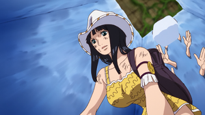 Nico Robin exploring Skypiea's Ruins