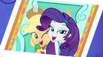 Photo of Applejack and Rarity smiling EGROF