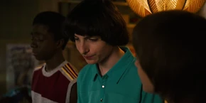 Lucas and Mike looking downhearted as Will reminds them that their girlfriends broke up with them.