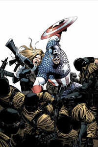 Sharon Carter and Captain America.