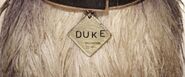 Duke's name tag.