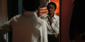 Lucas struggling to find the right words to say to Max.