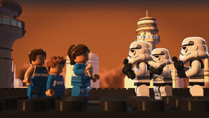 Freemakers speaks to the Stormtroopers