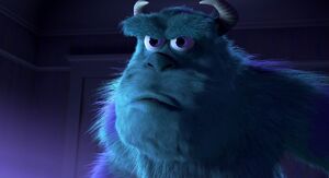 Sulley standing up to Mr. Waternoose