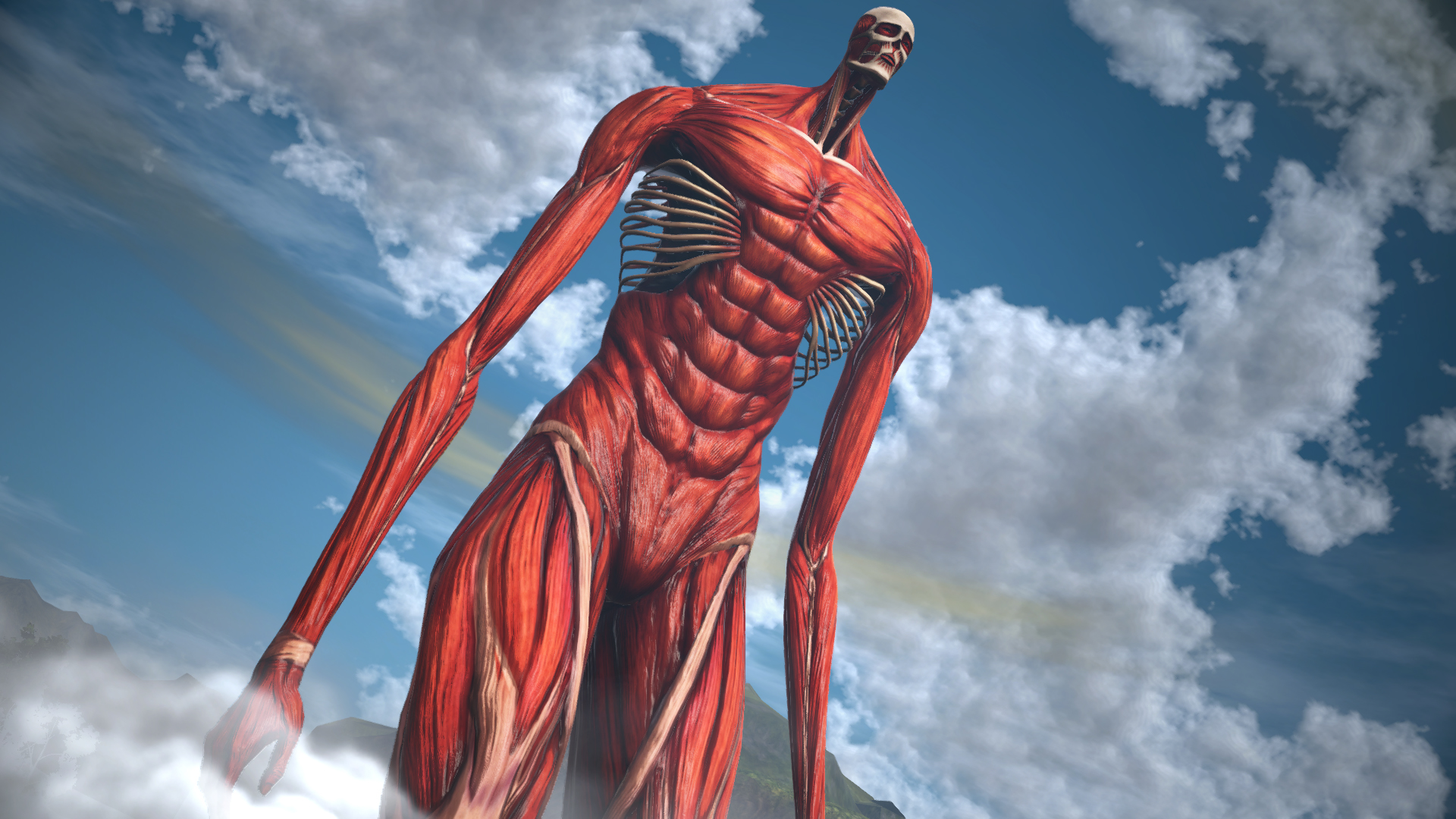 A Certain Blond Boy's Colossal Titan From Attack on Titan.