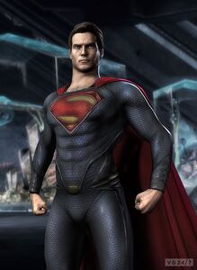 Henry Cavill's Superman as an Injustice skin.