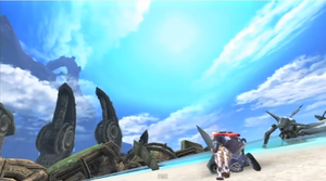 Shulk and Fiora kiss