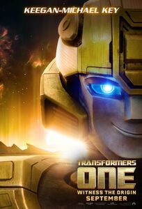 Bumblebee's Transformers One poster.