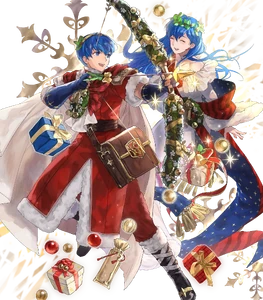 Marth and Elice's portrait when executing a Special attack in Heroes