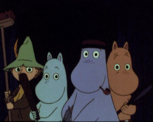 Moomin Family (The Groke is seriously leaving)