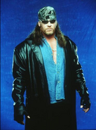 The Undertaker as a biker