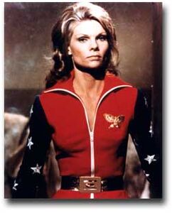 Cathy Lee Crosby as Wonder Woman in the titular 1974 film.