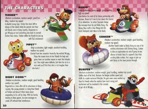 Banjo in the instruction manual for Diddy Kong Racing.