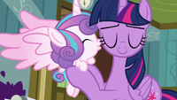 Flurry Heart kisses Twilight, showing that she forgives her