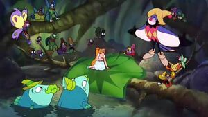 Jacquimo introduces Thumbelina to the jitterbugs