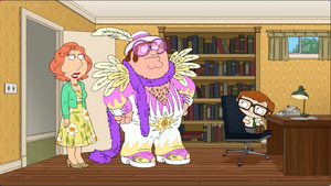 Lois Griffin as Elton John (Stewie Griffin)"s mother.