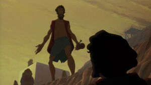 (Moses: "I didn't mean to cause you more pain. I'm just trying to do as God told me.") "God?"