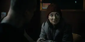 (Hopper: "Nice to see you two getting along.") "He's the Starsky to my hutch."