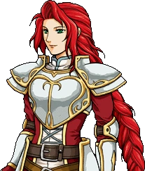 Titania's portrait from Fire Emblem: Path of Radiance.