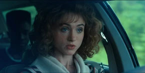 Lucas hearing Nancy say they're one step closer to finding Vecna.