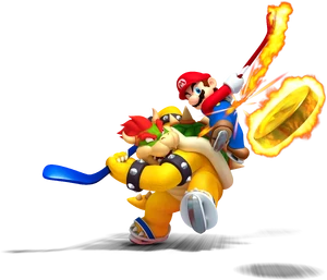 Mario and Bowser - Mario Sports Mix