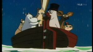 Moomin Family on the sea