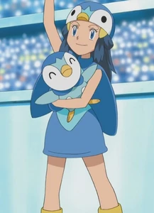 Dawn in a Piplup costume with Piplup.jpg (59 KB)