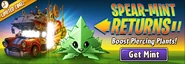 Penny in the advertisement for Spearmint return