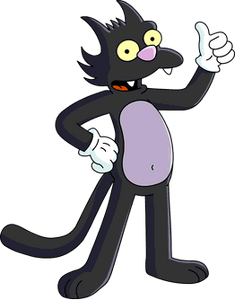 Scratchy is a prime example of a Fictional Fictional hero.