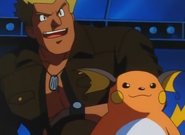 Lt. Surge with his Raichu.