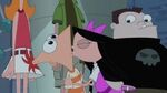 El beso de Isabella y Phineas